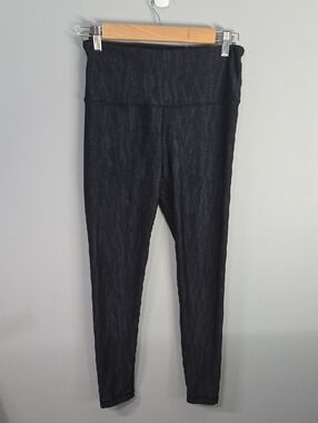 Kirkland Signature Pants Women's Size Medium Black Grey Heathered Leggings